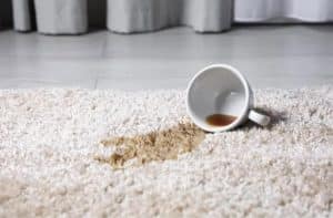 clean coffee spilled on carpet perth